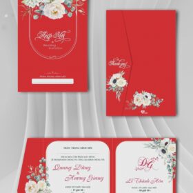 Thiết kế thiệp cưới hiện đại – in thiệp cưới giá rẻ Hải Phòng
