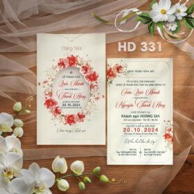 Thiệp cưới sang trọng hiện đại – in thiệp cưới giá rẻ Hải Phòng